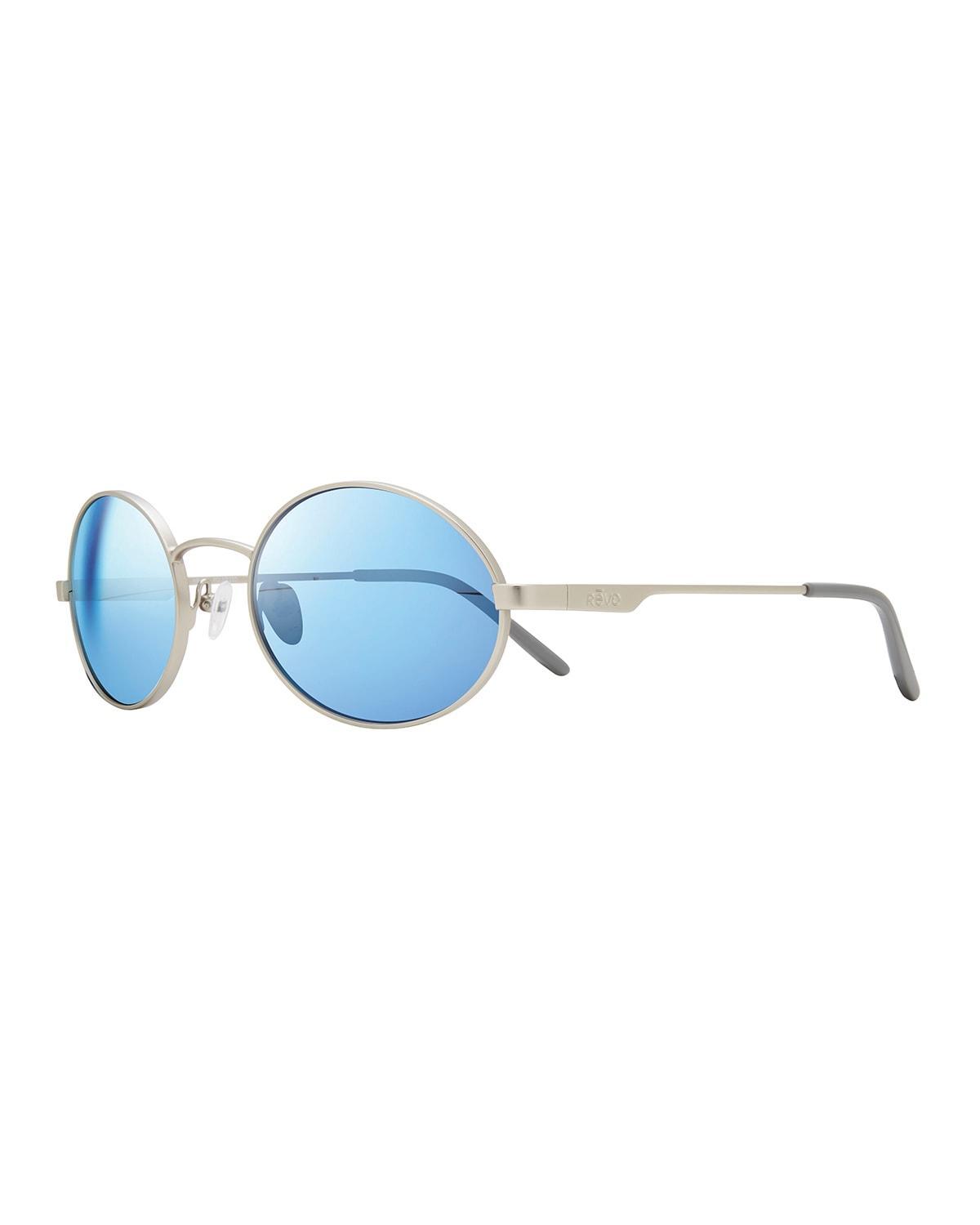 Mens Lunar Round Metal Sunglasses Product Image