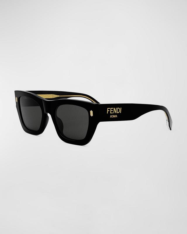 Men's Signature Rectangle Logo Sunglasses Product Image