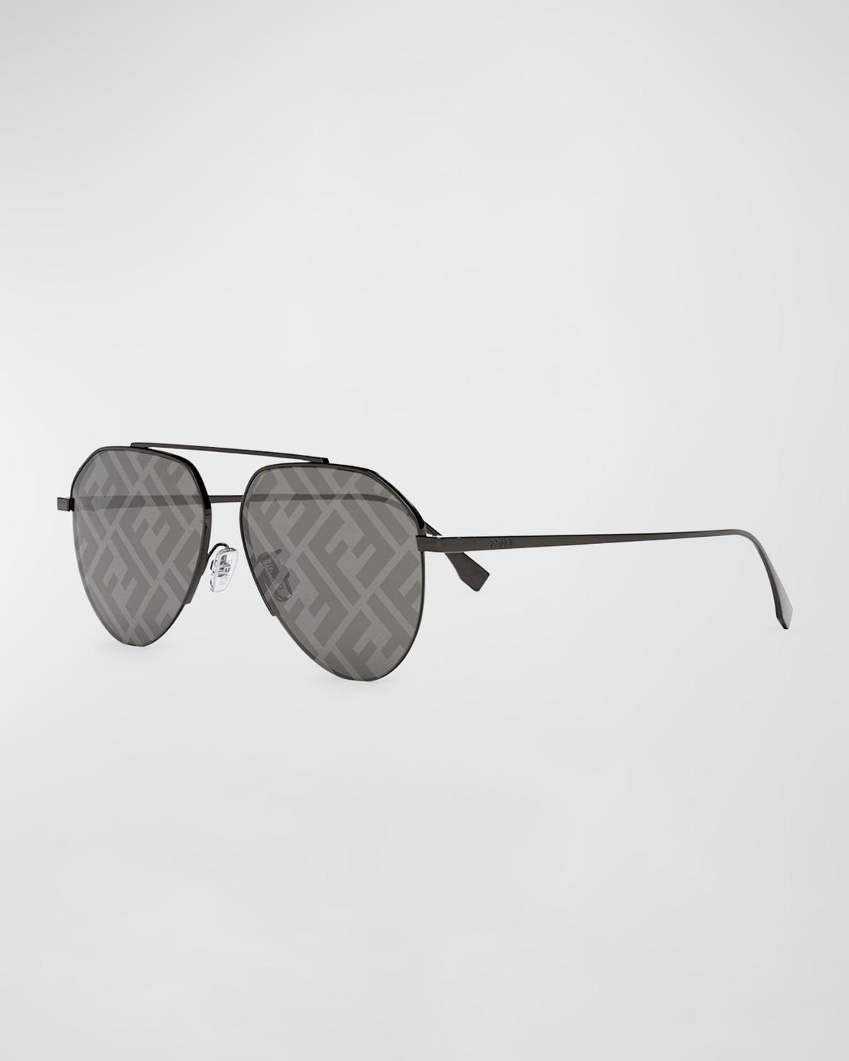 Mens Fendi Travel 57MM Aviator Sunglasses Product Image