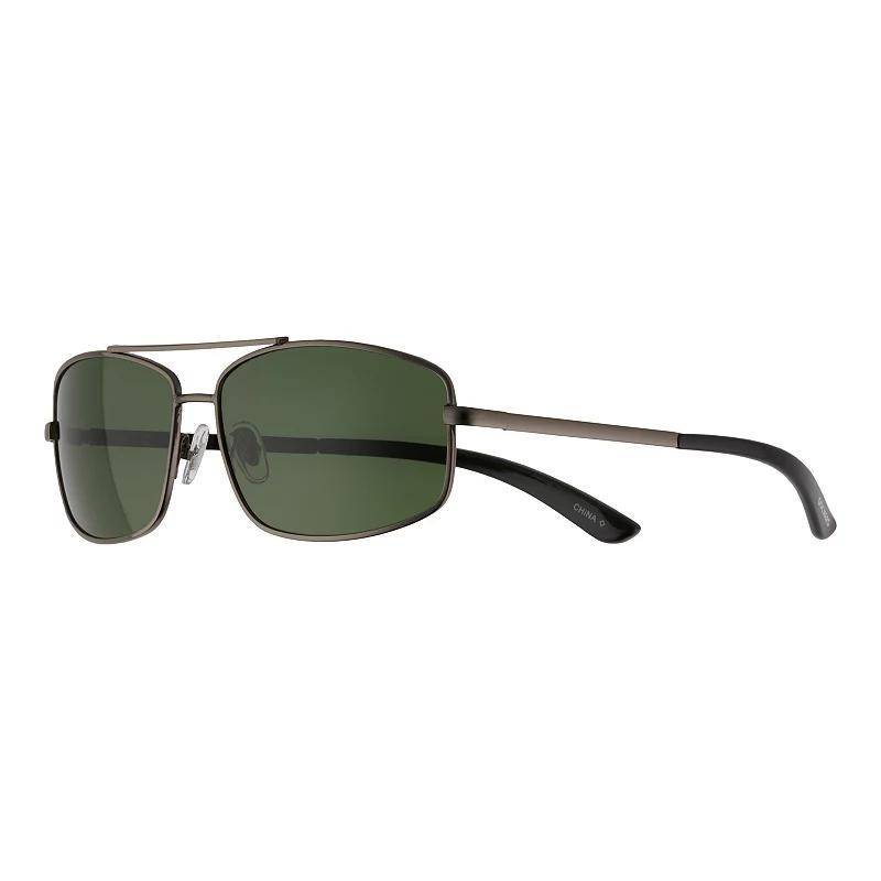 Mens Dockers Green Polarized Aviator Sunglasses Product Image