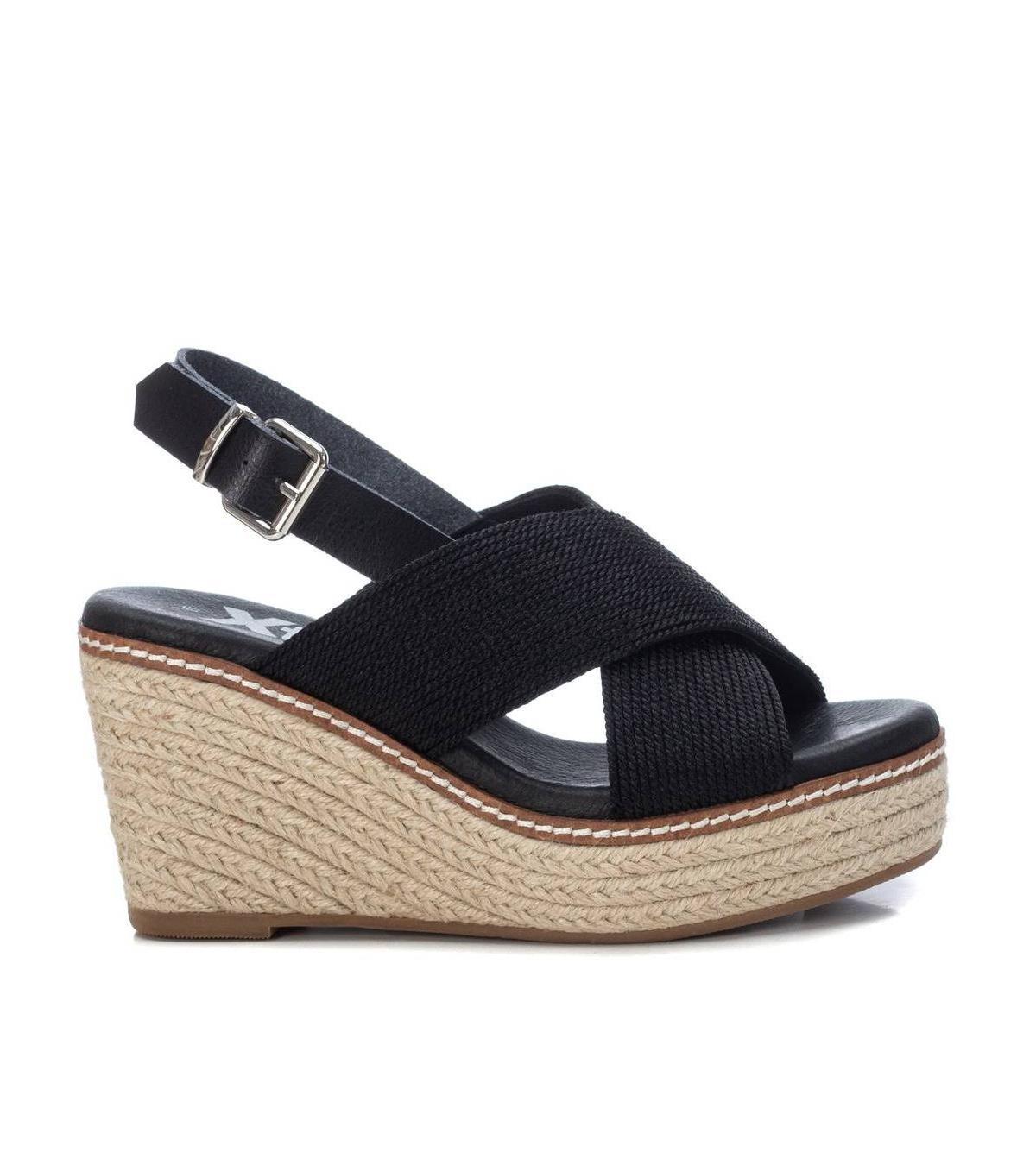 Xti Womens Jute Wedge Sandals By Xti, Grey Product Image