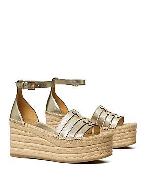 Tory Burch Ines Ankle Strap Espadrille Platform Wedge Sandal Product Image