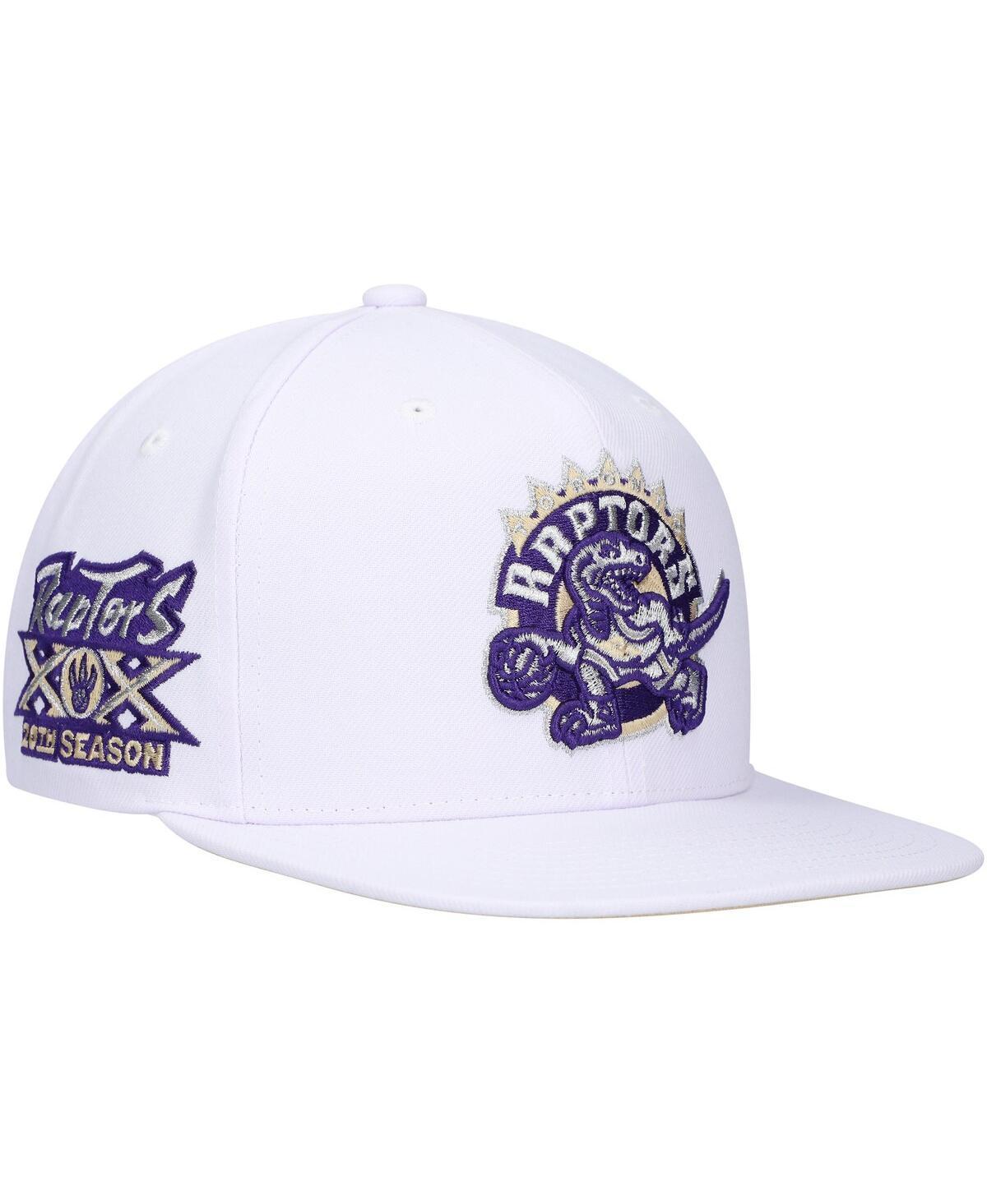 Mens Mitchell & Ness White Toronto Raptors Hardwood Classics Soul Snapback Hat Product Image