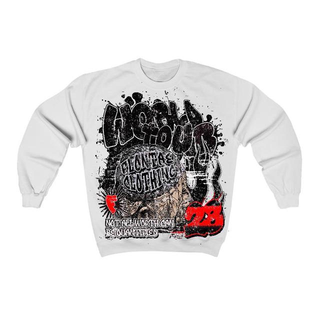 Black Cement 3s Flontae Sweatshirt Intelligence Graphic Product Image