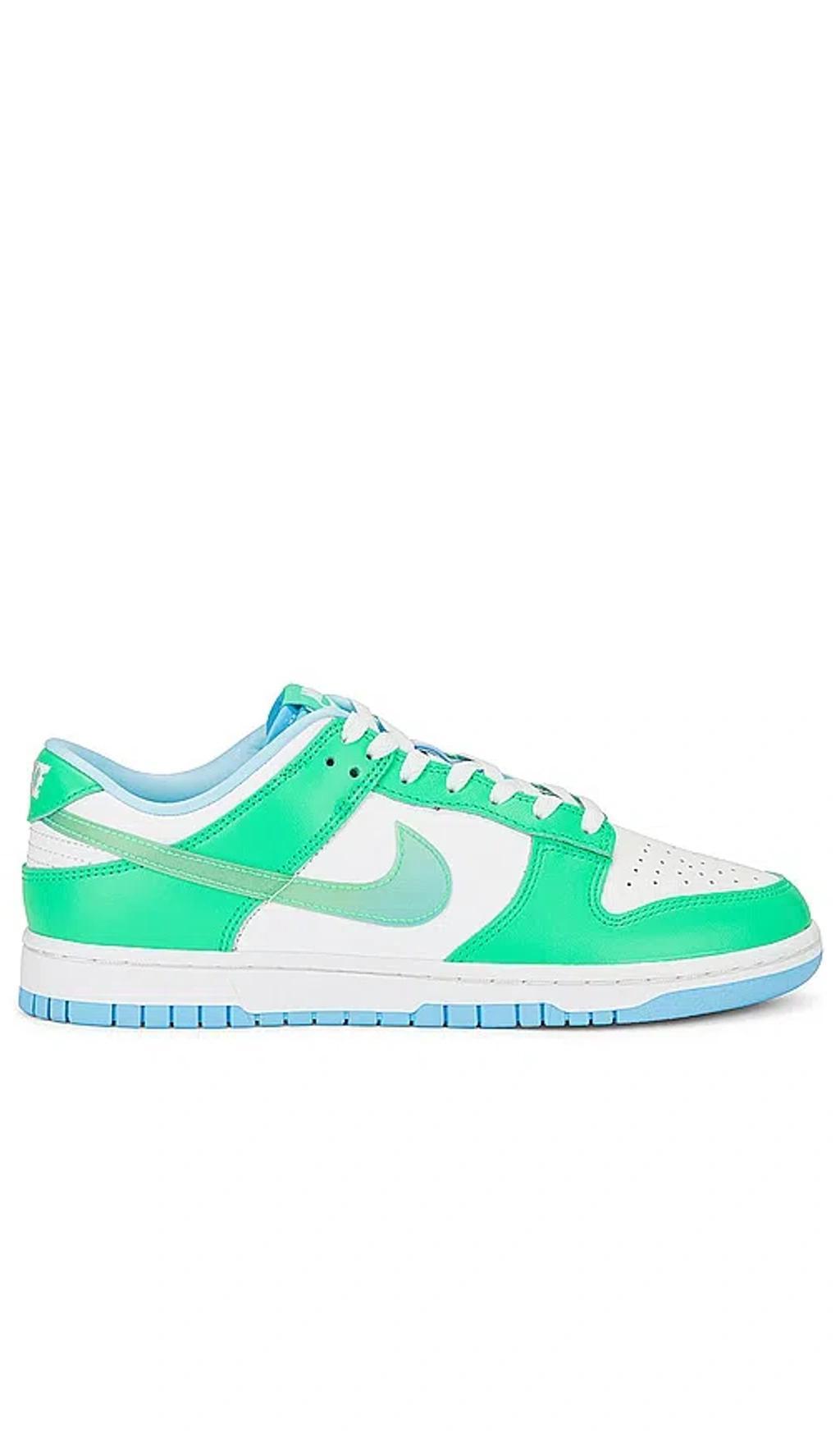 NIKE Dunk Low Retro In Green Shock  Aquarius Blue  & Sail Product Image