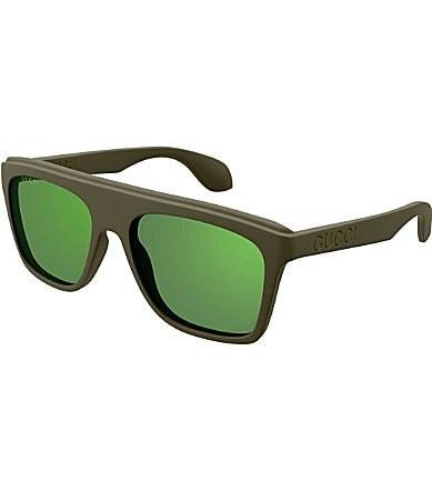 Gucci Mens Twinsburg 57mm Flash Rectangle Sunglasses Product Image