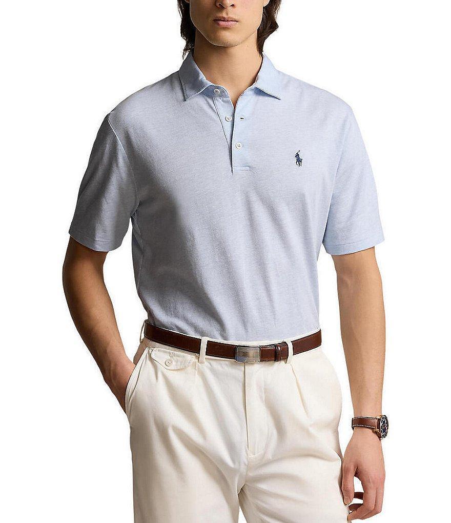 Polo Ralph Lauren Classic Fit Cotton Linen Short Sleeve Polo Shirt Product Image