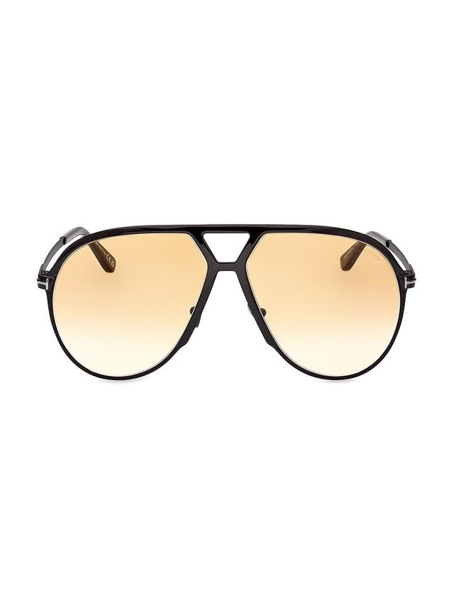 Mens 64MM Pilot Sunglasses Product Image