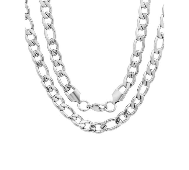 Steeltime Mens Silver-Tone Franco Chain Necklace, 24 Product Image