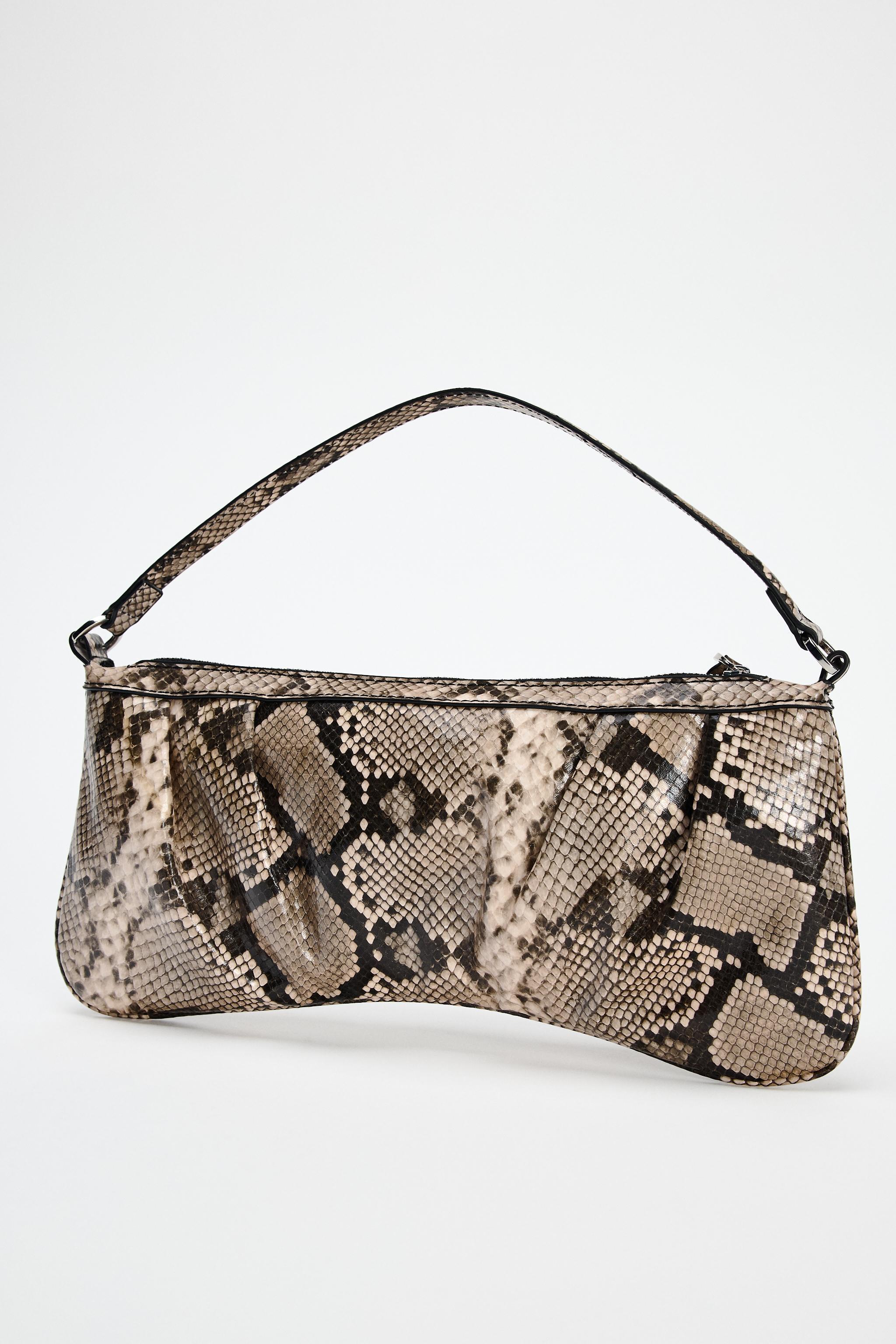 ANIMAL SKIN EFFECT SHOULDER BAG Product Image