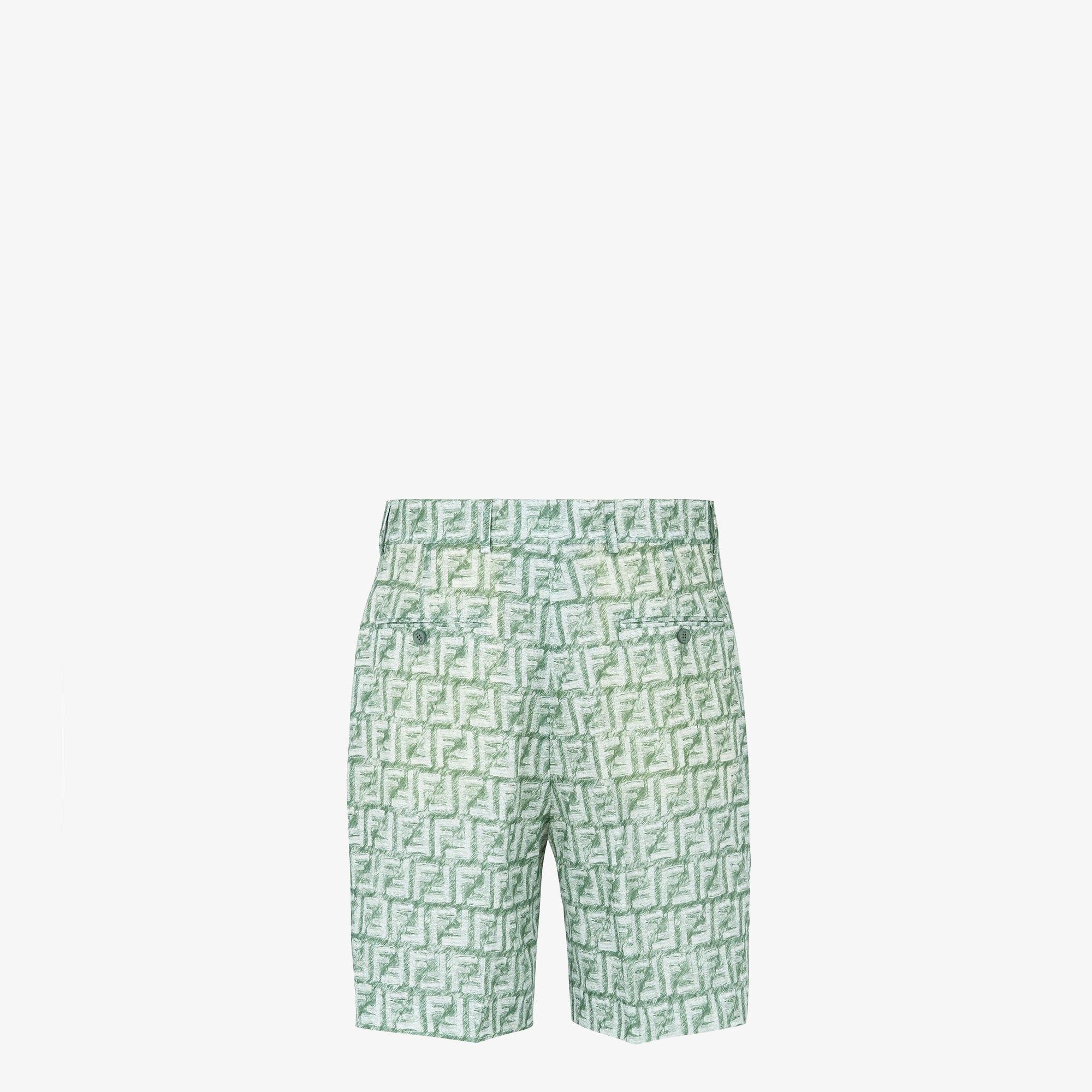 BermudasShort pants in green FF linen Product Image