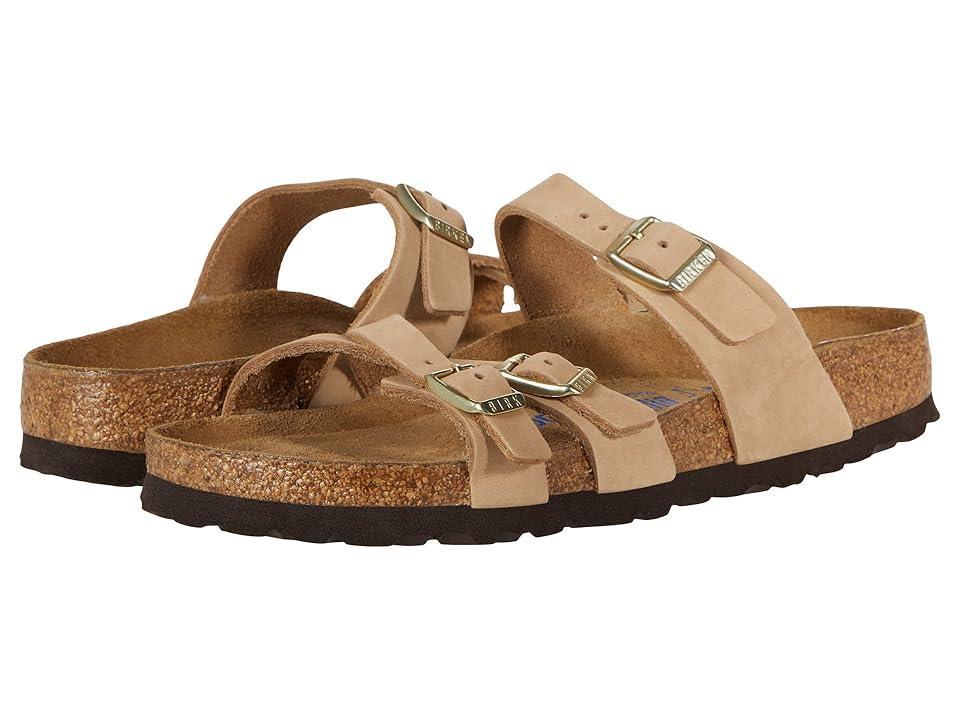 Birkenstock Womens Franca Suede Nubuck Sandals Product Image