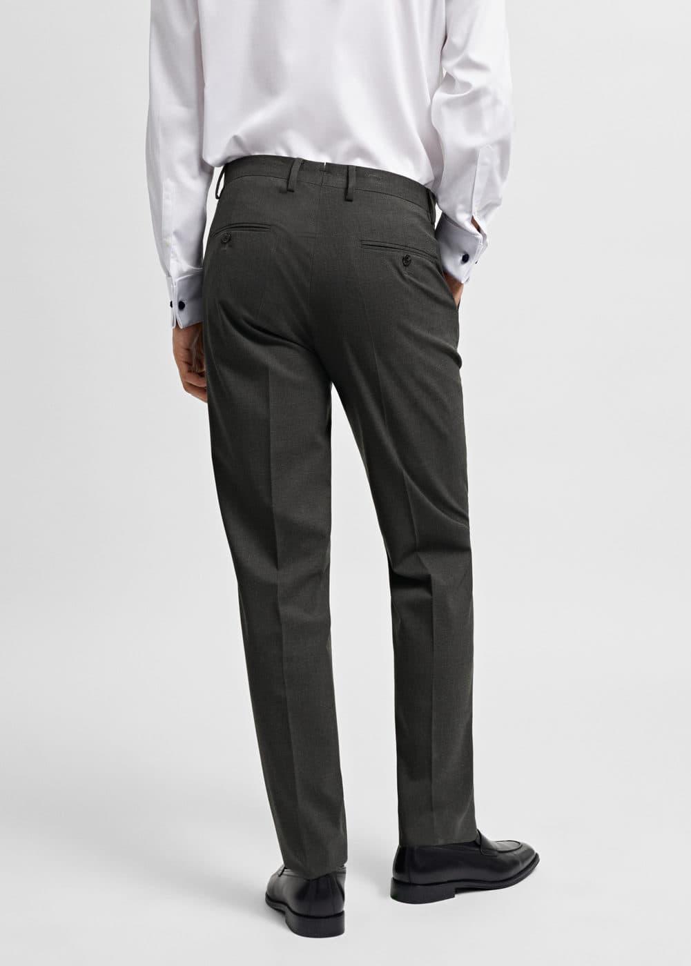 MANGO MAN - Stretch fabric slim-fit suit pants greenMen Product Image