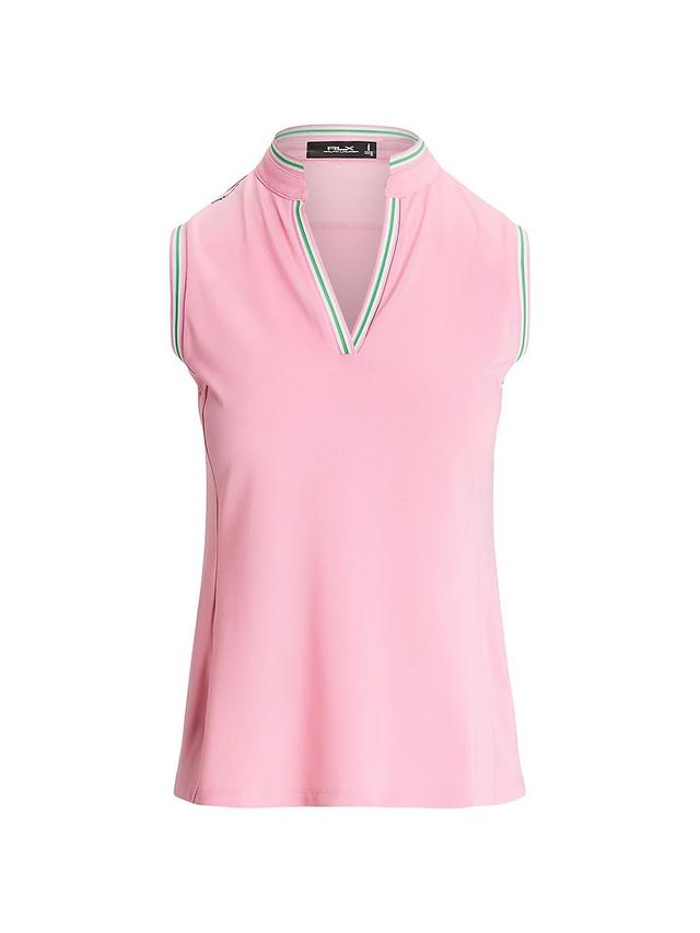 Womens Sleeveless Piqu Golf Polo Top Product Image