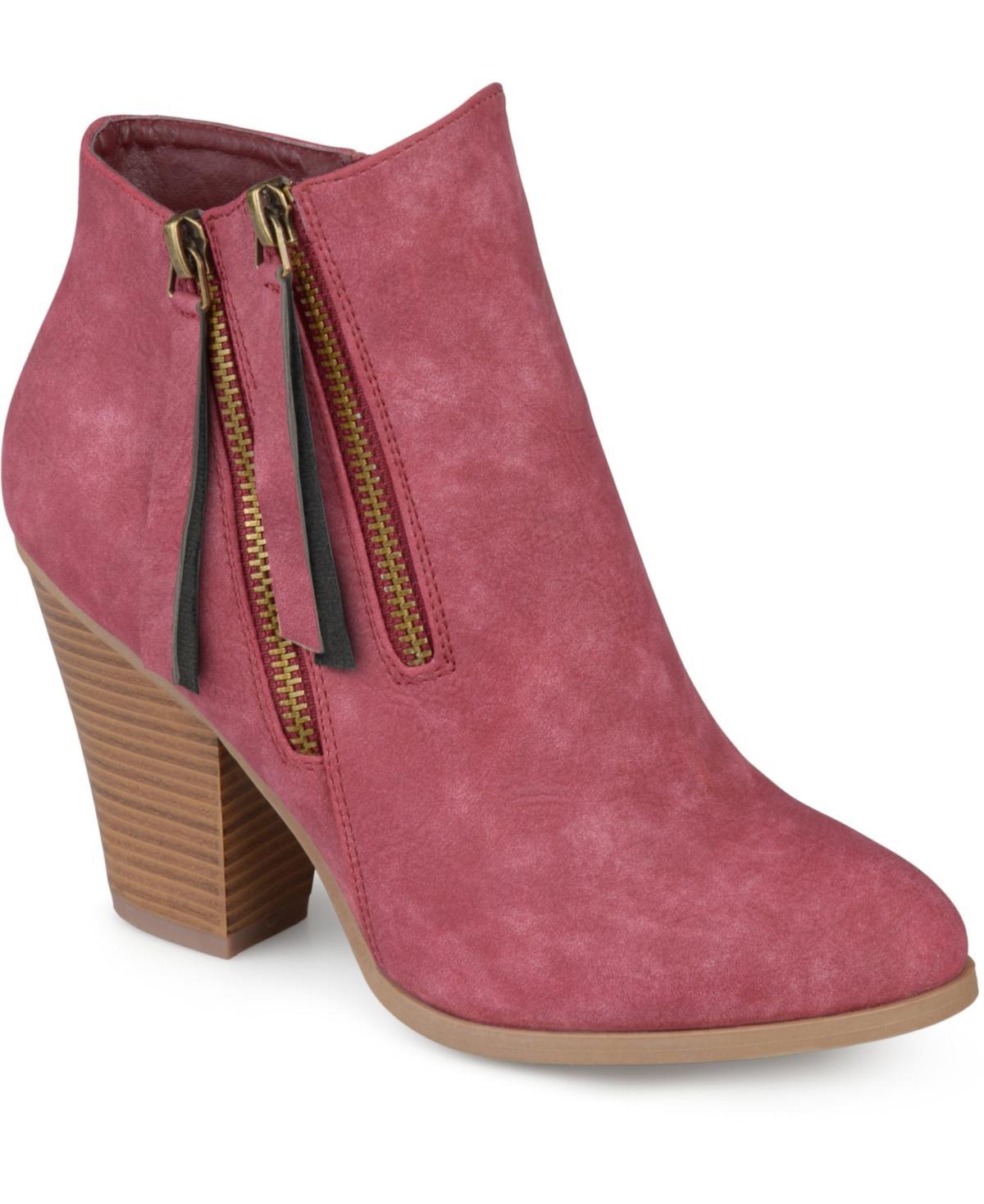 Journee Collection Womens Vally Double Zipper Bootie Product Image