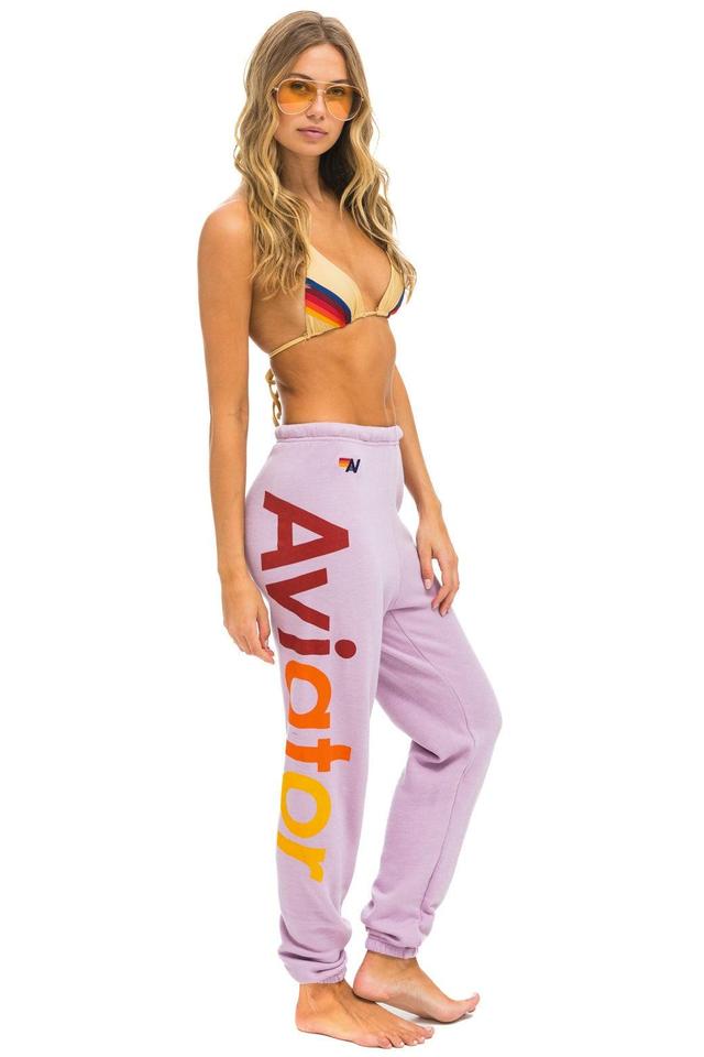 AVIATOR NATION 2 SWEATPANTS - MAUVE Female Product Image