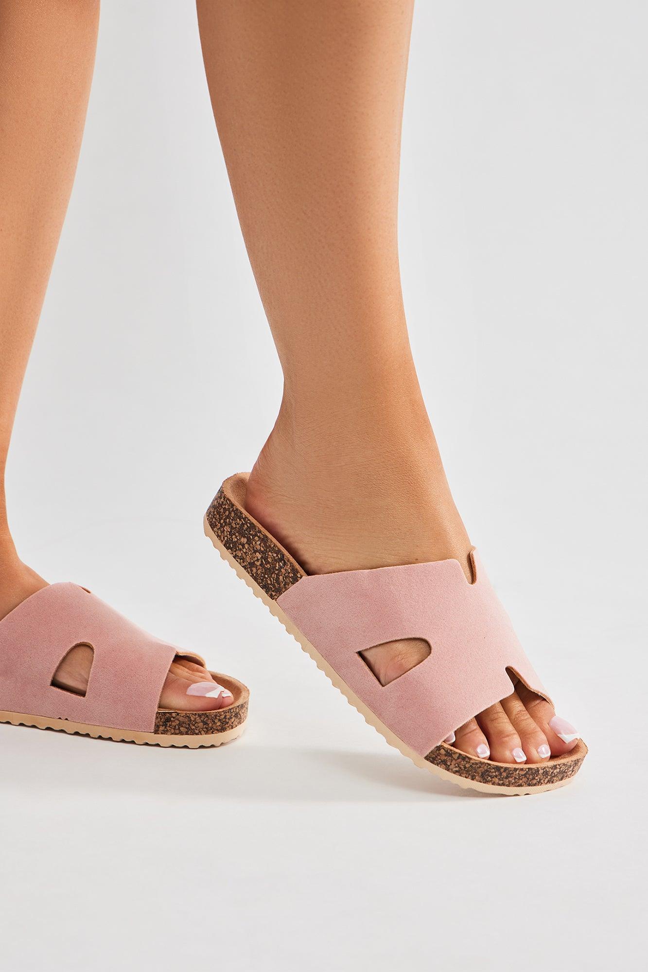 Keeping Cool Flat Sandals - Pink Product Image