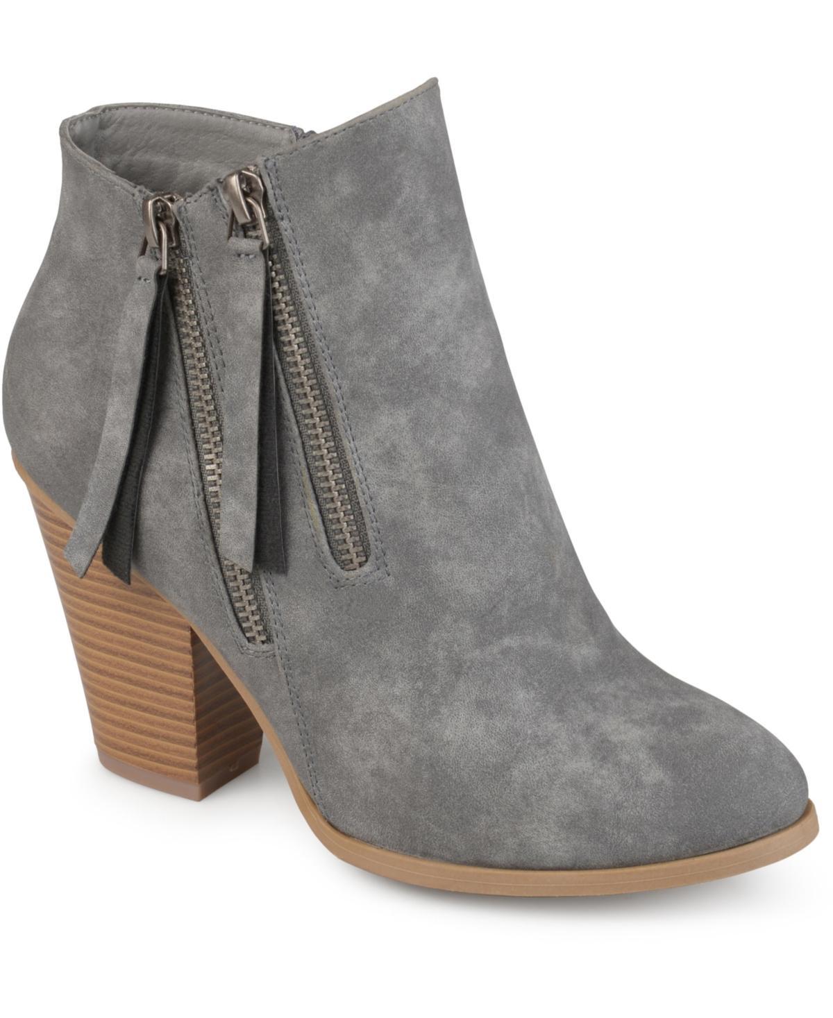 Journee Collection Womens Vally Double Zipper Bootie Product Image