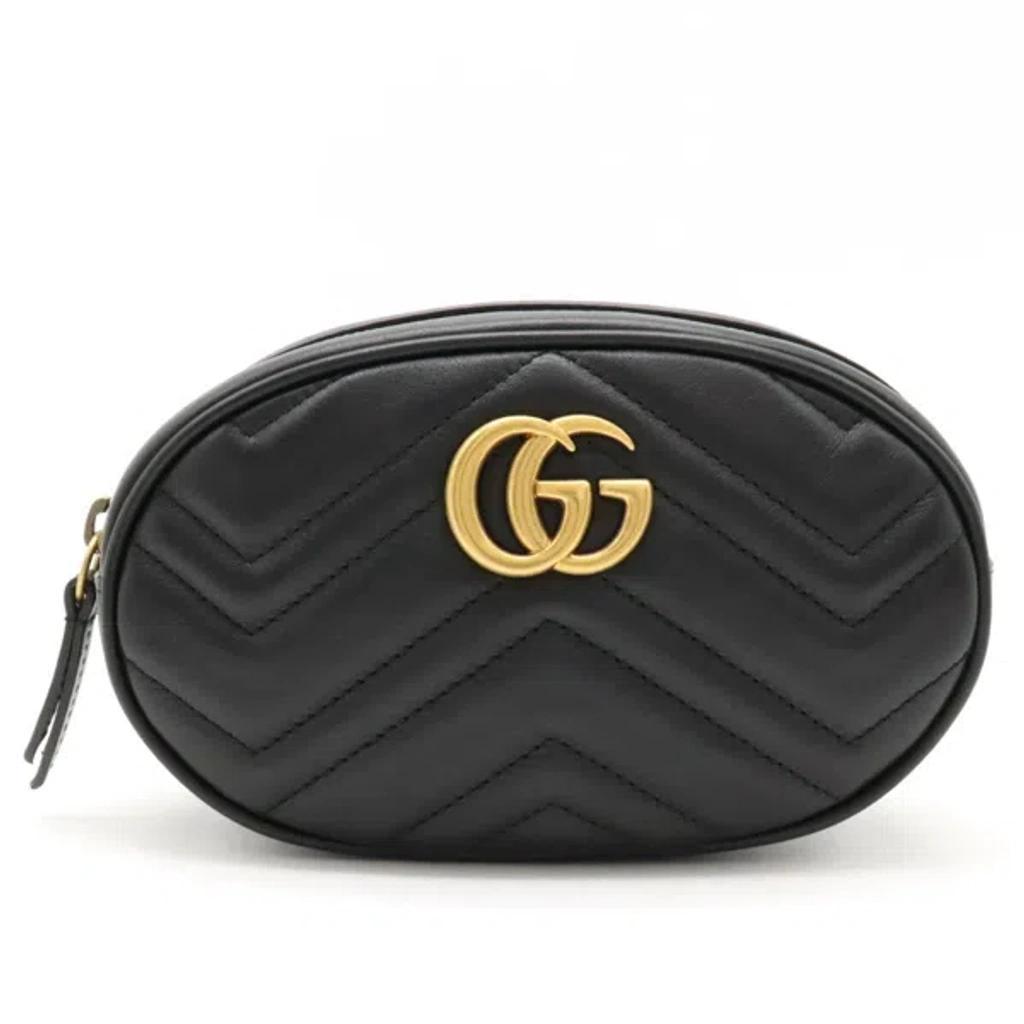 Marmont Leather Waist Bag In Black Product Image