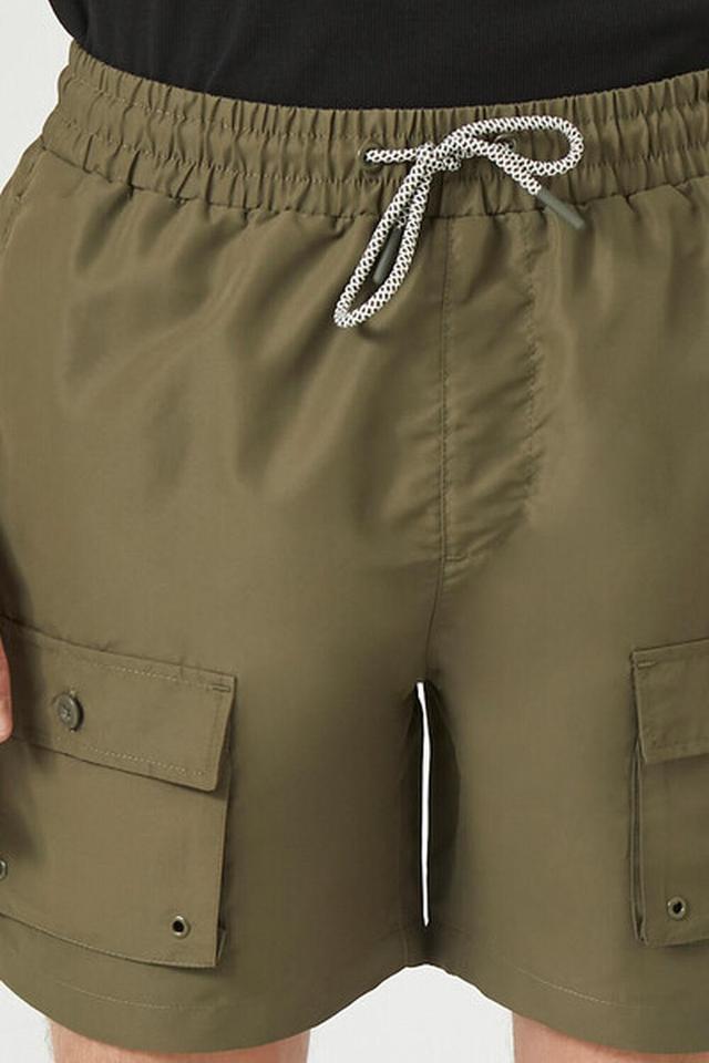 Drawstring Cargo Swim Trunks | Forever 21 Product Image