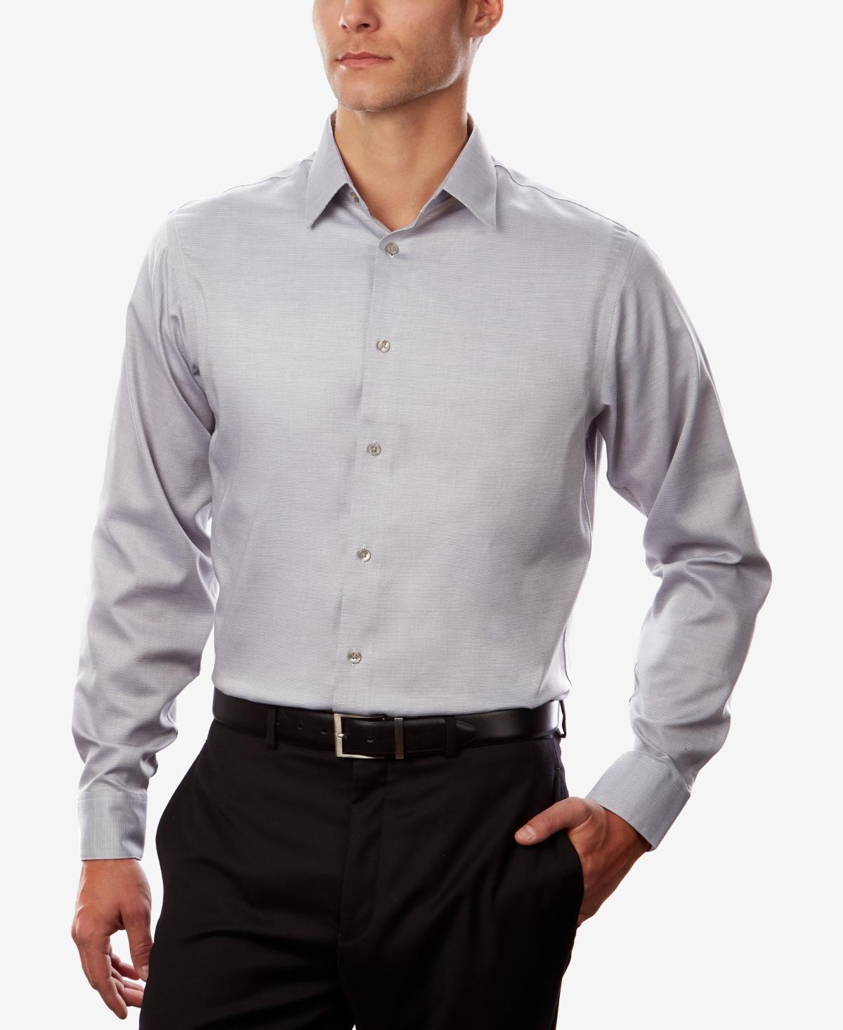 Calvin Klein Mens Steel+ Regular Non-Iron Stretch Performance Dress Shirt Product Image