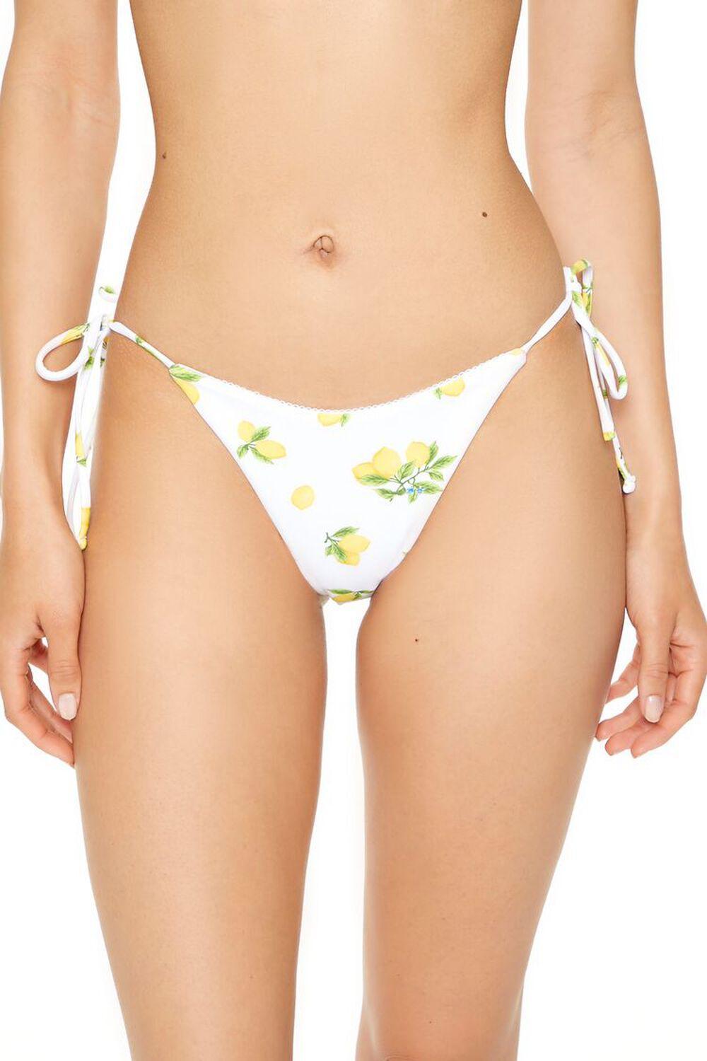 Lemon Print Bikini Bottoms | Forever 21 Product Image