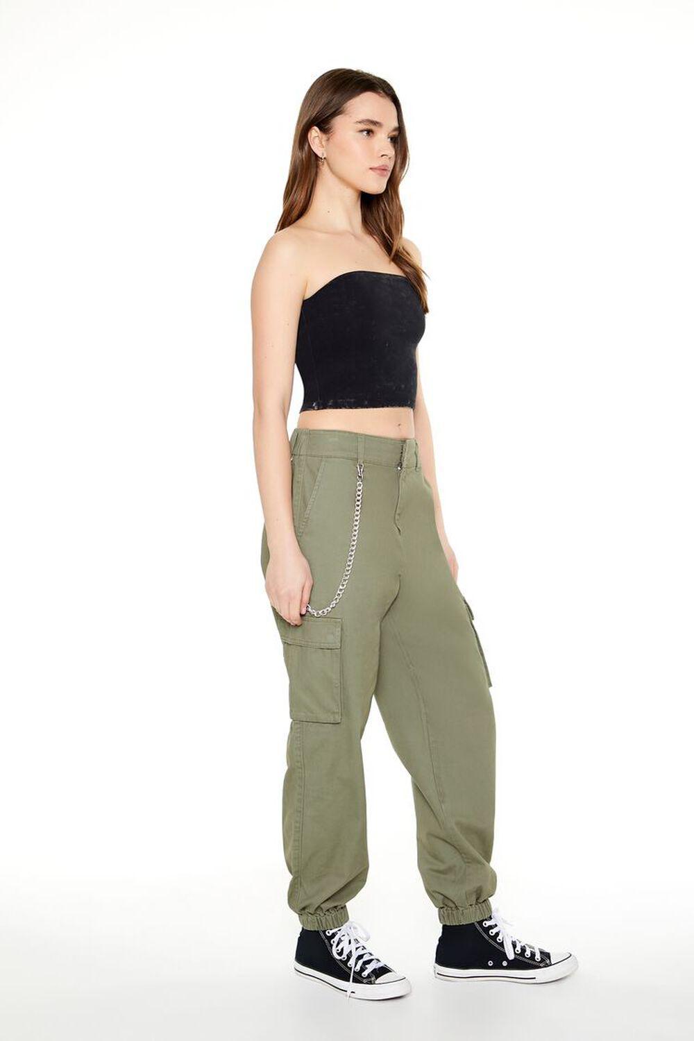 Wallet Chain Cargo Joggers | Forever 21 Product Image