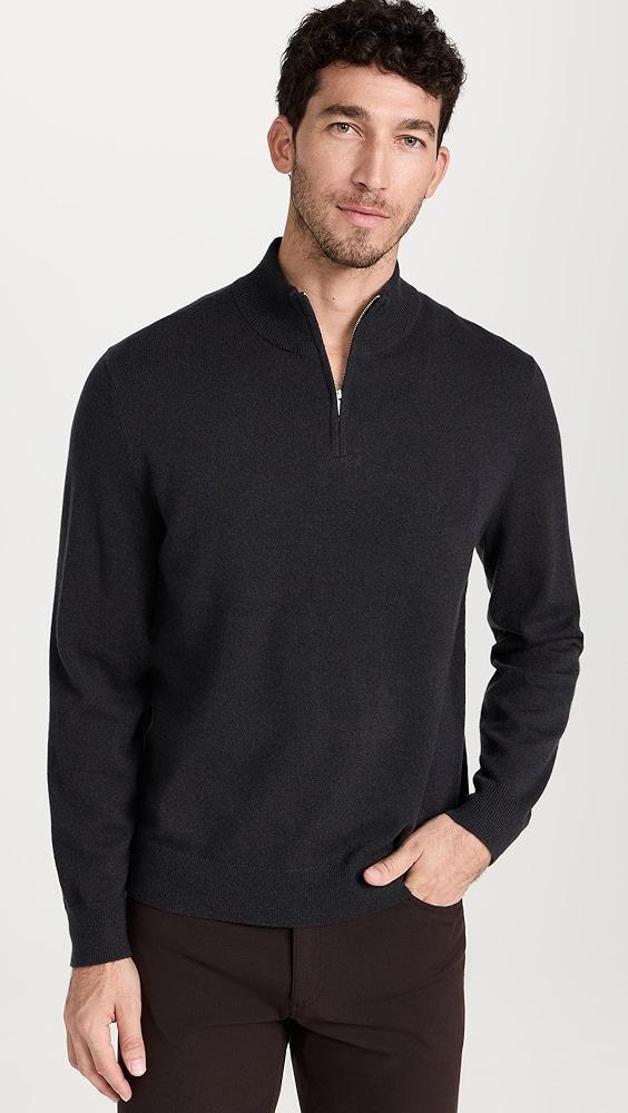 Theory Hilles Cashmere Quarter Zip Sweater | Shopbop Product Image