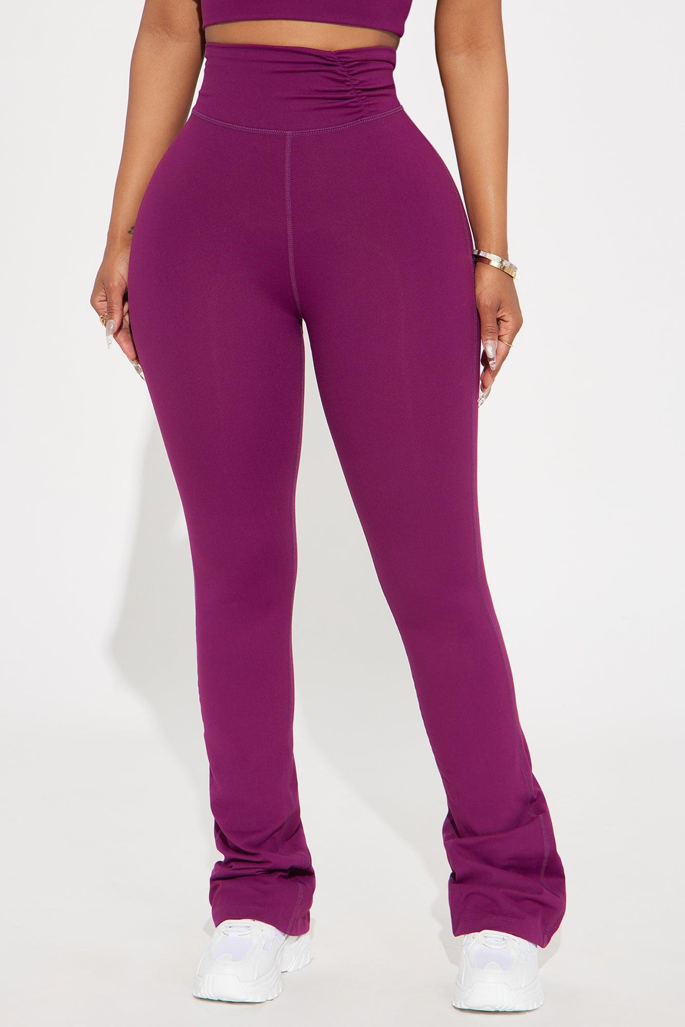 Slow Stretch Super Soft Active Yoga Pant - Plum Product Image