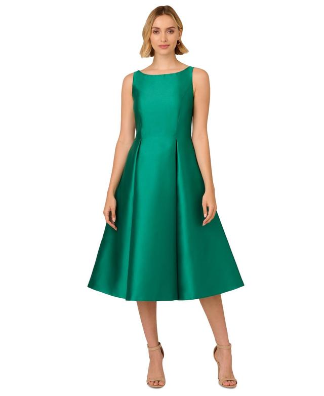 Adrianna Papell Boat-Neck A-Line Dress Product Image