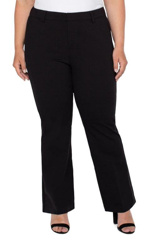 Liverpool Plus Size Kelsey Knit Flare Trousers 31 (Black) Women's Casual Pants Product Image