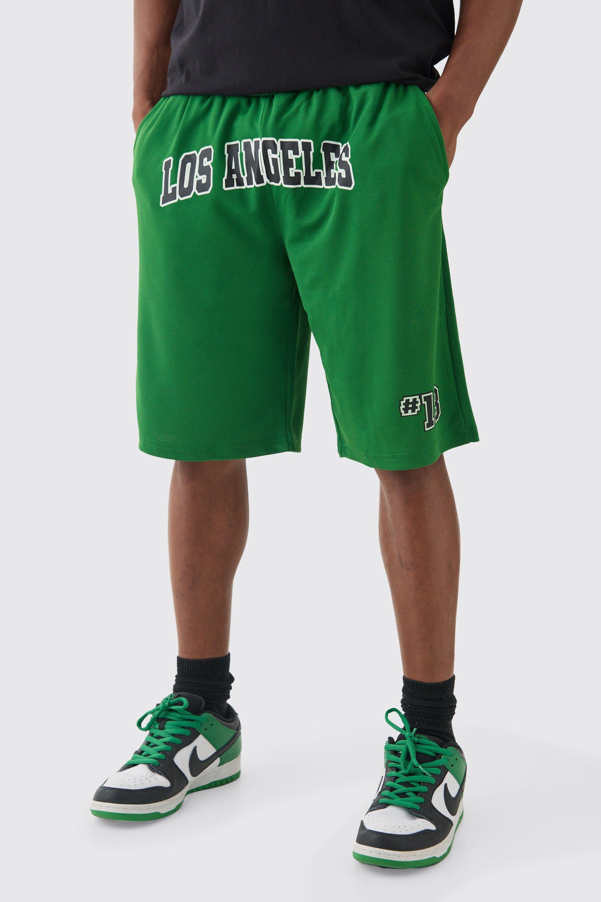 Long Length Los Angeles Basketball Short | boohooMAN USA Product Image