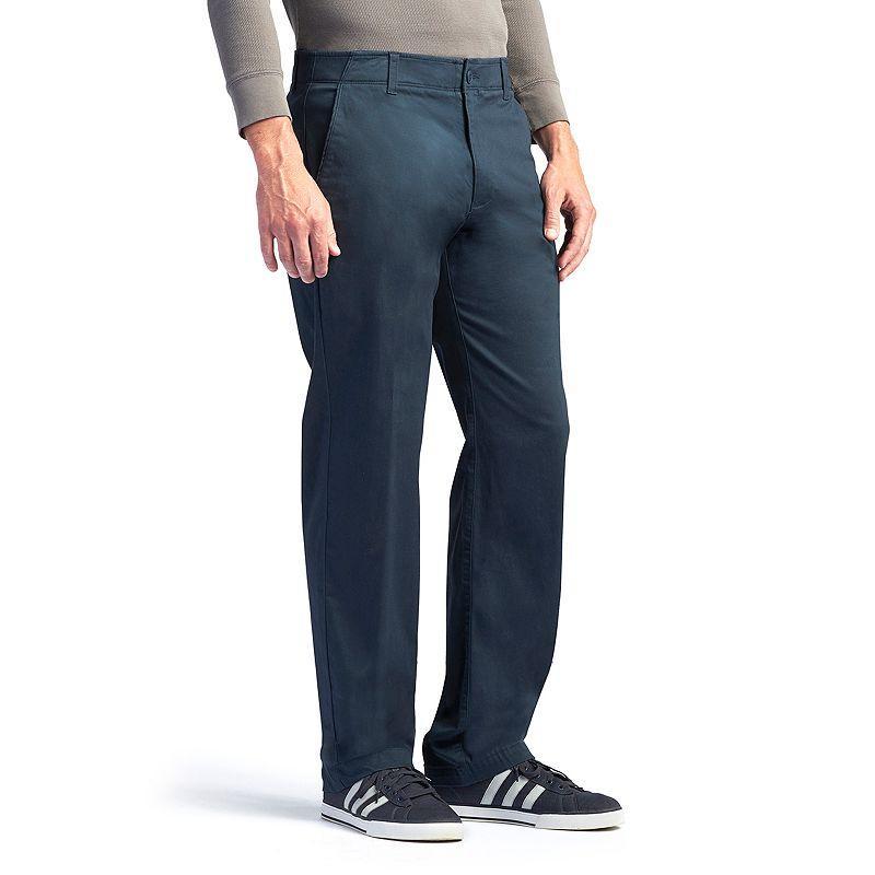 Big & Tall Lee Extreme Comfort Relaxed-Fit Pants, Mens Blue Product Image