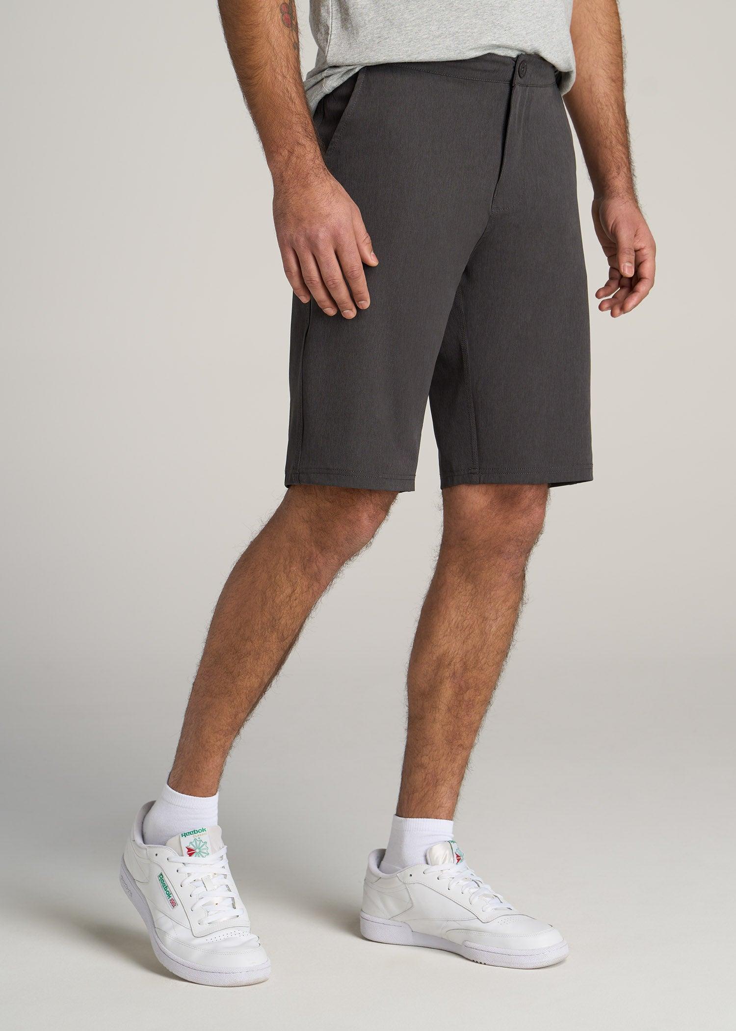 Hybrid Shorts for Tall Men in Anthracite Mix Product Image