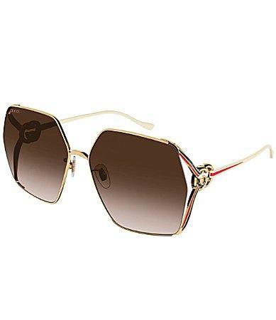 Gucci Womens GG1322S 64mm Square Sunglasses Product Image