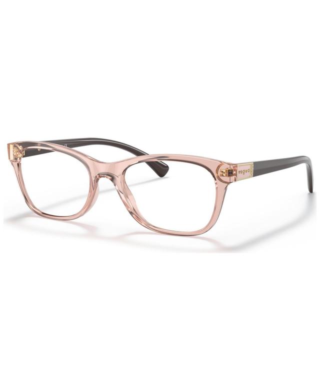 Vogue Eyewear Womens Pillow Eyeglasses, VO5424B53-o - Transparent Pink Product Image