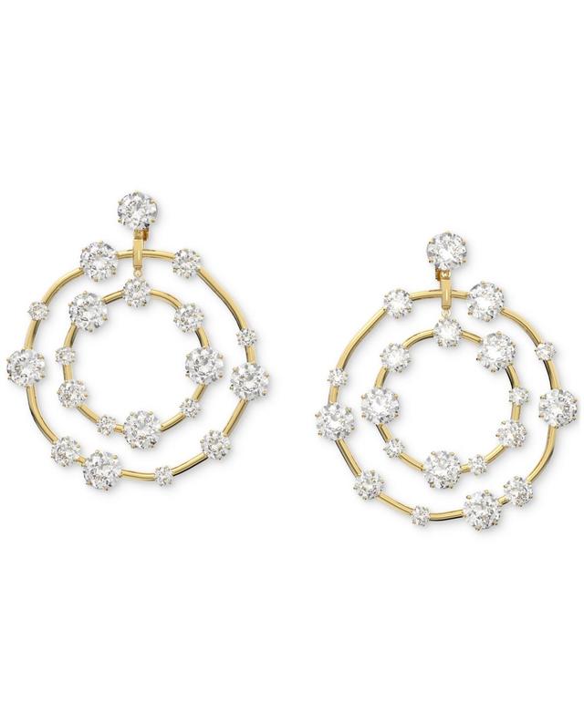 Swarovski Gold-Tone Crystal Orbital Clip-On Statement Earrings Product Image