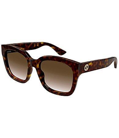 Gucci Womens GG1338S 54mm Havana Cat Eye Sunglasses Product Image