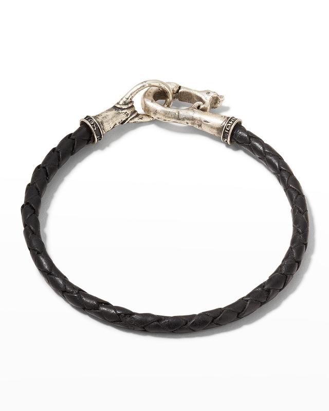 John Varvatos Braided Leather Bracelet Product Image