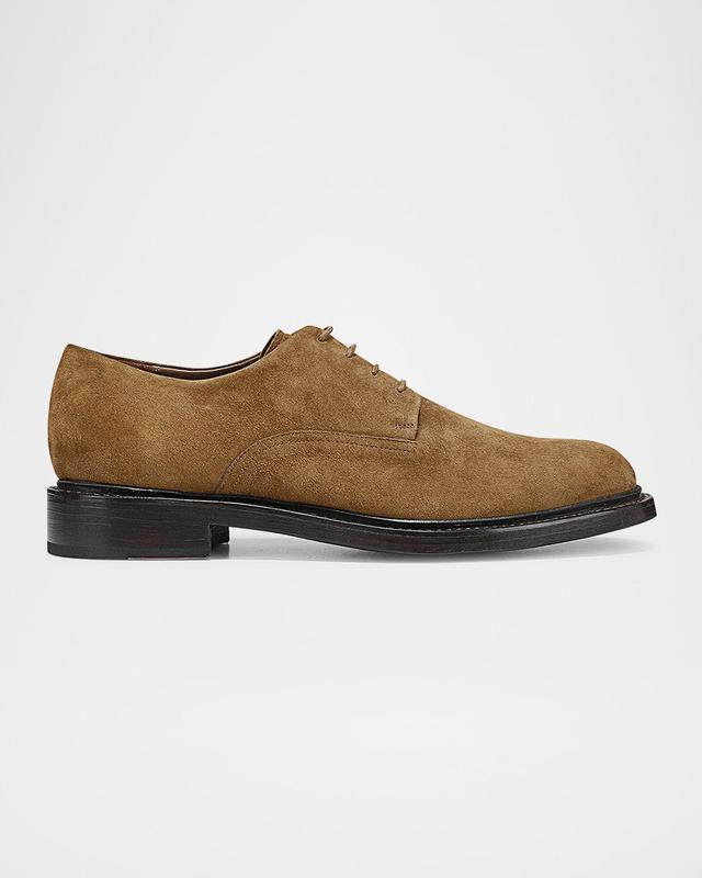 Mens Calf Leather Cap-Toe Oxfords Product Image