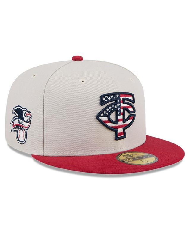 New Era Mens Red Minnesota Twins 2024 Fourth of July 59FIFTY Fitted Hat Product Image