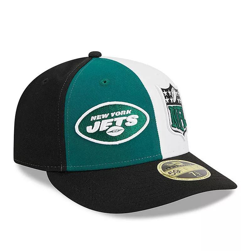 Mens New Era /Black New York Jets 2023 Sideline Low Profile 59FIFTY Fitted Hat Product Image