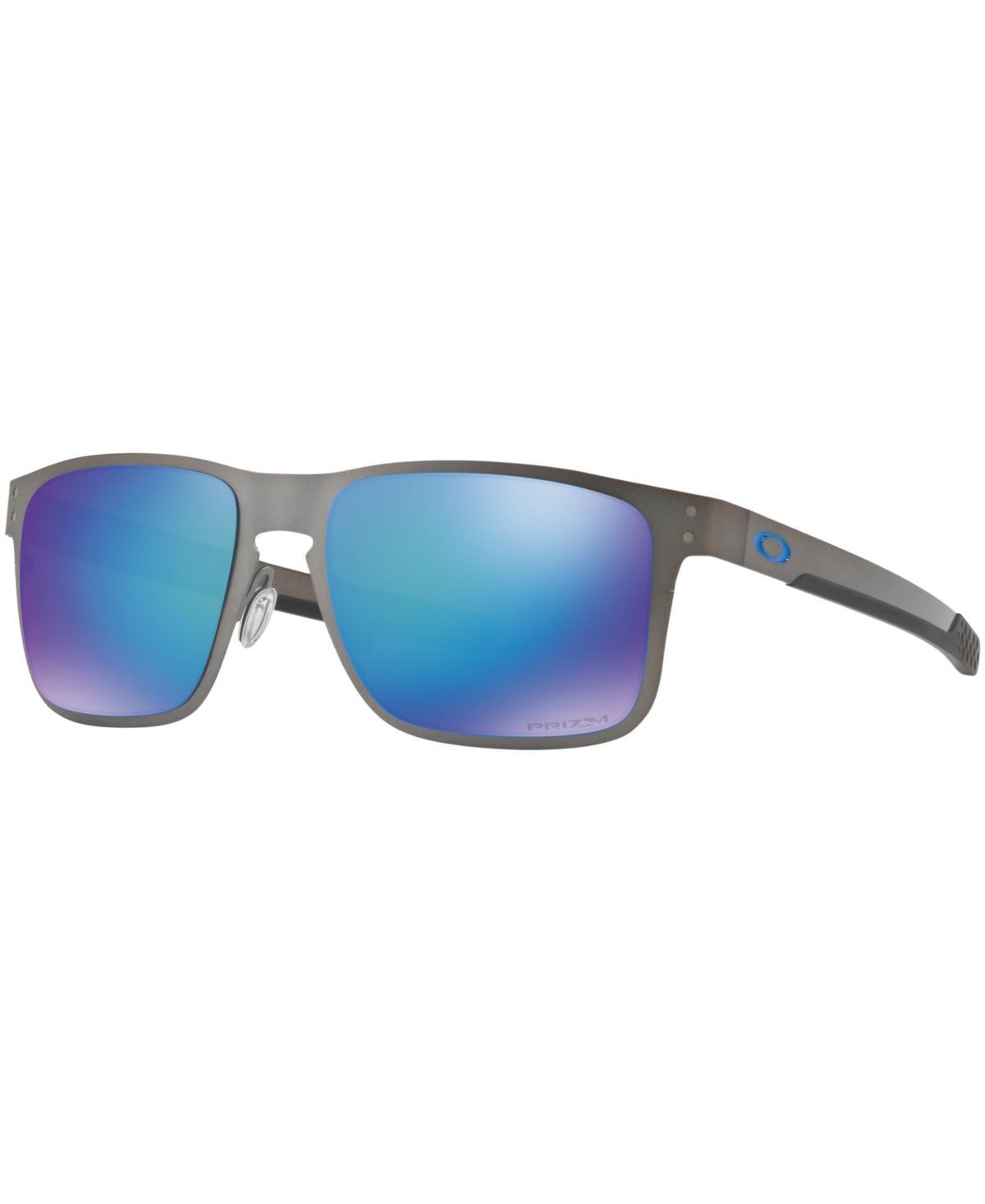 Oakley Polarized Holbrook Metal Prizm Sapphire Polarized Sunglasses , OO4123 55 - GUNMETAL Product Image