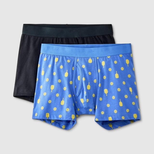 Mens Pickleball Print Boxer Briefs 2pk - Goodfellow & Co Blue Product Image