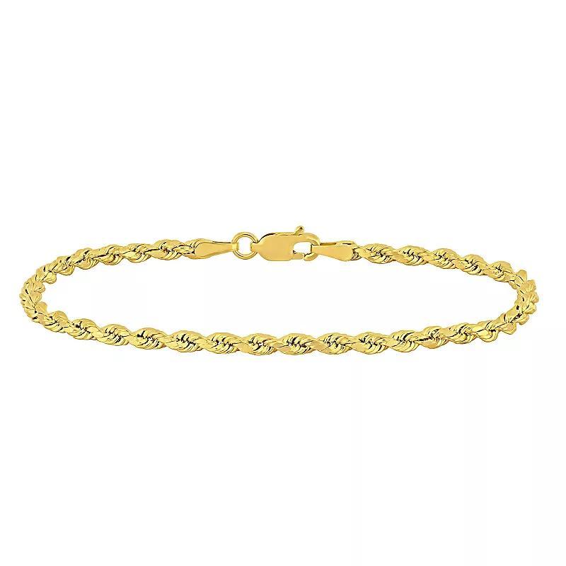 Stella Grace 14k Gold Rope Chain Bracelet, Womens Product Image