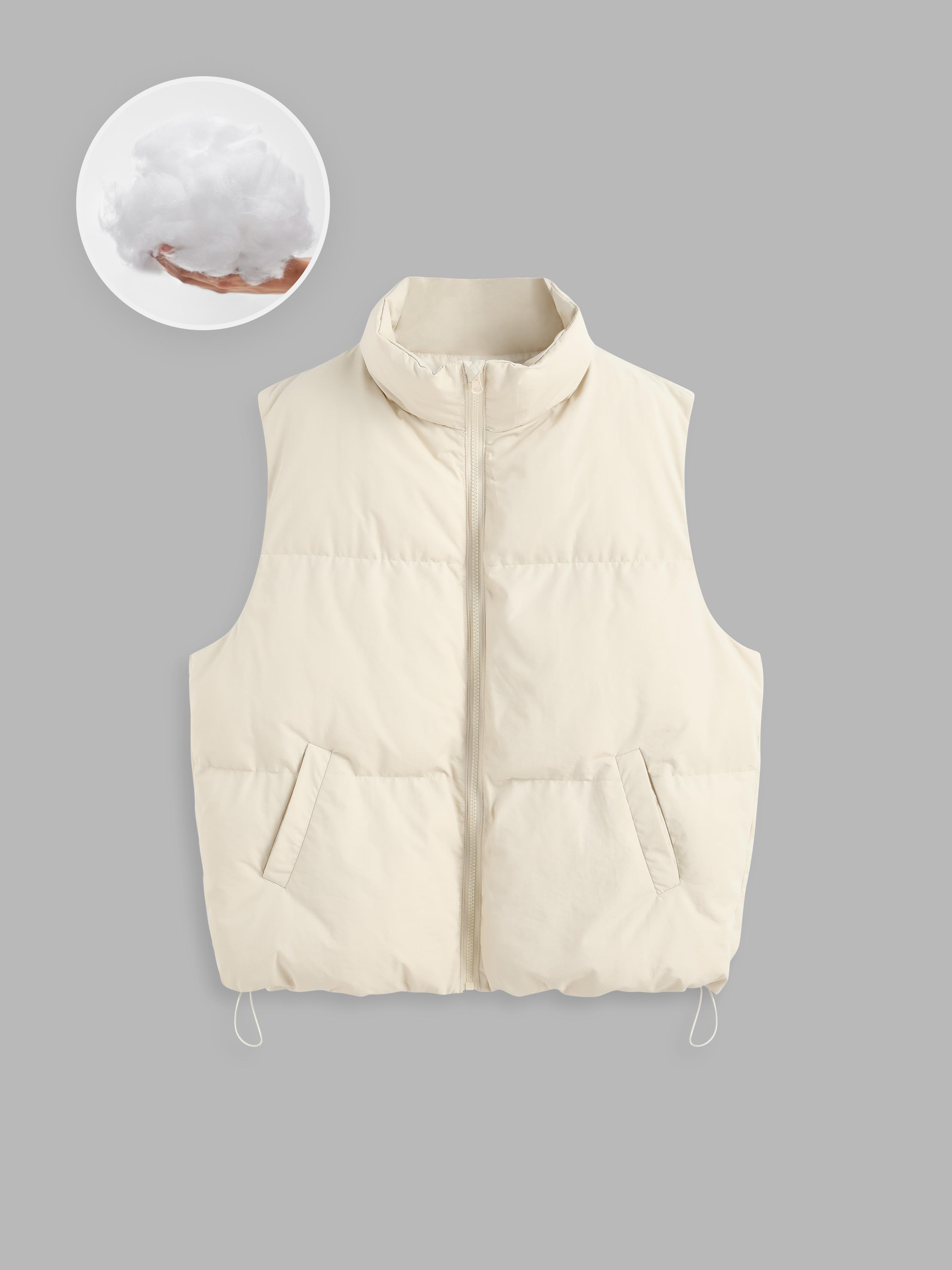 Solid Zip Puffer Vest Product Image