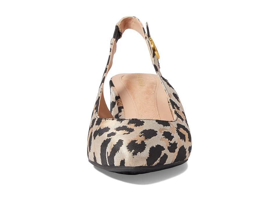 Cole Haan The Go-To Slingback Pump 45 mm (Leopard Suede) Women's Shoes Product Image