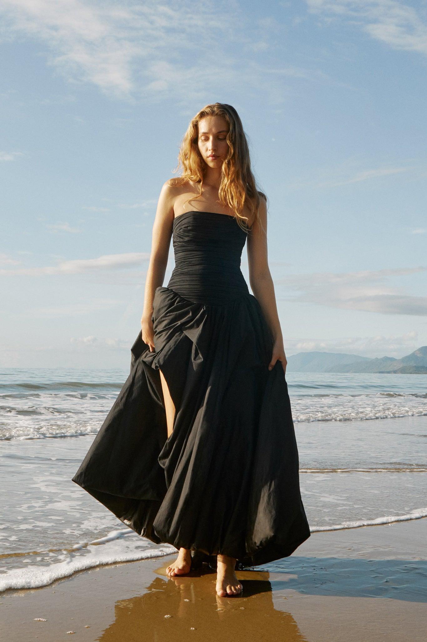 Violette Bubble Hem Maxi Dress Product Image