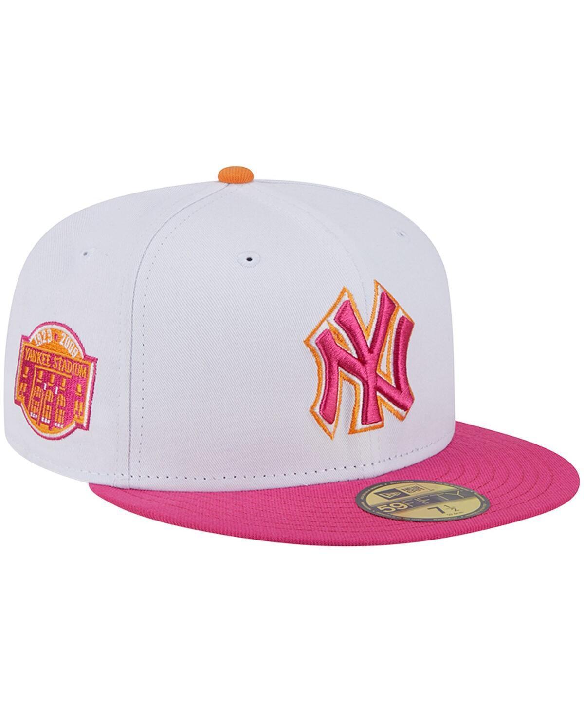 Mens New Era /Pink New York Yankees Old Yankee Stadium 59FIFTY Fitted Hat Product Image