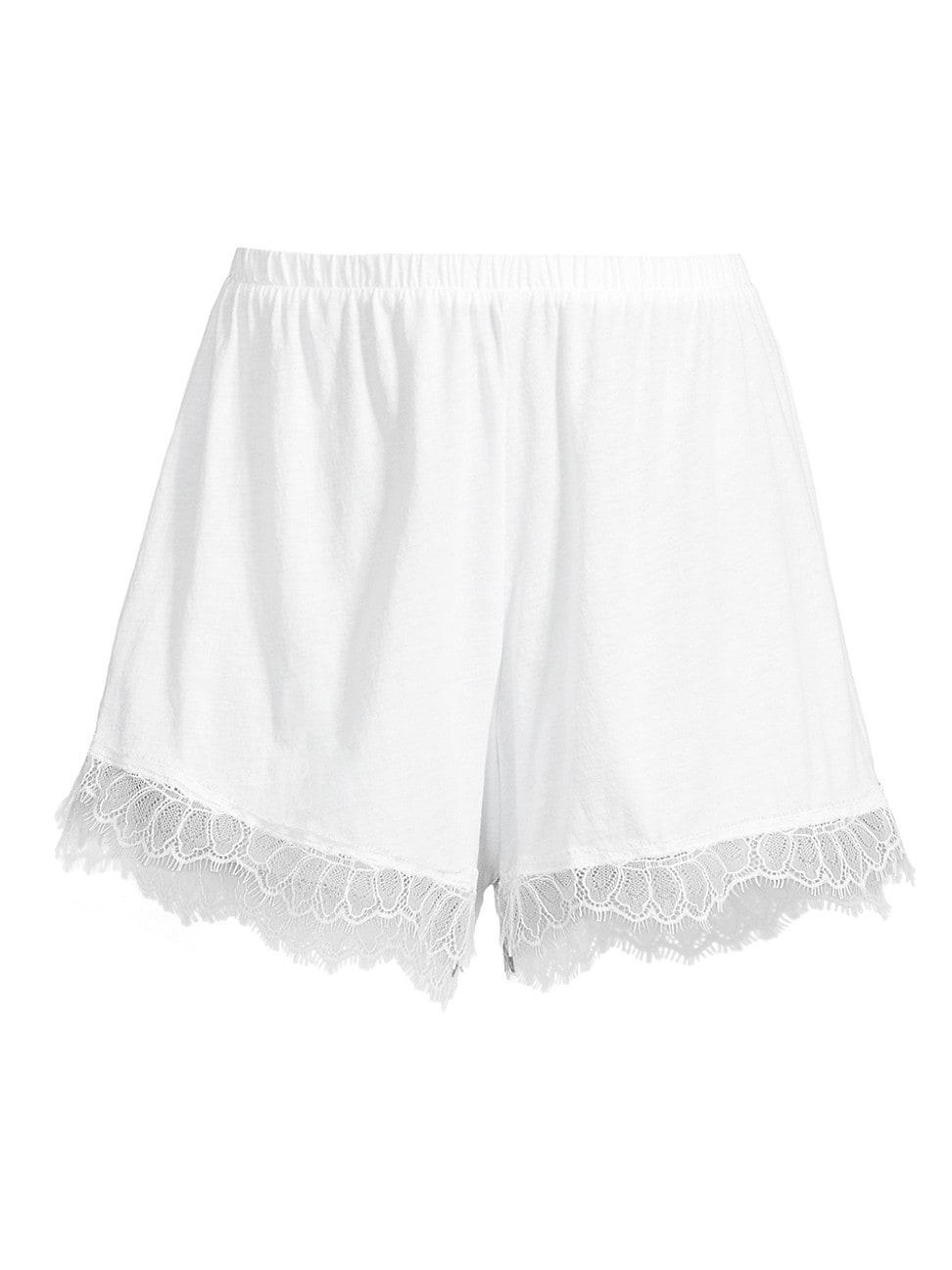 Womens Elasticized Lace Shorts Product Image